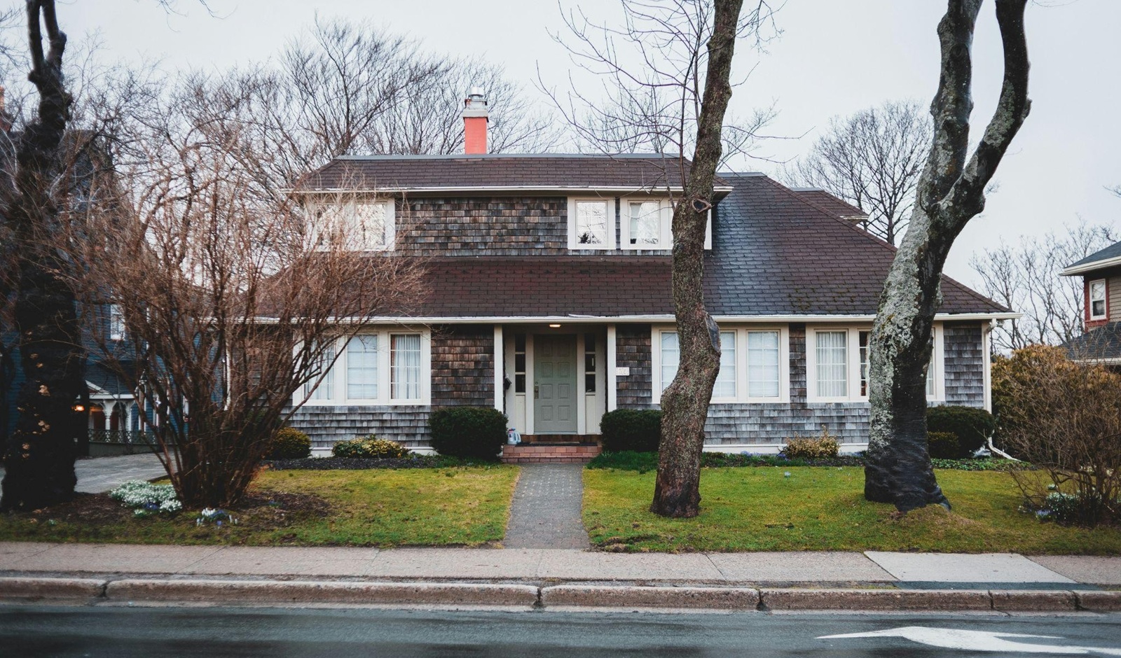 Exterior of a large home in suburban Ontario